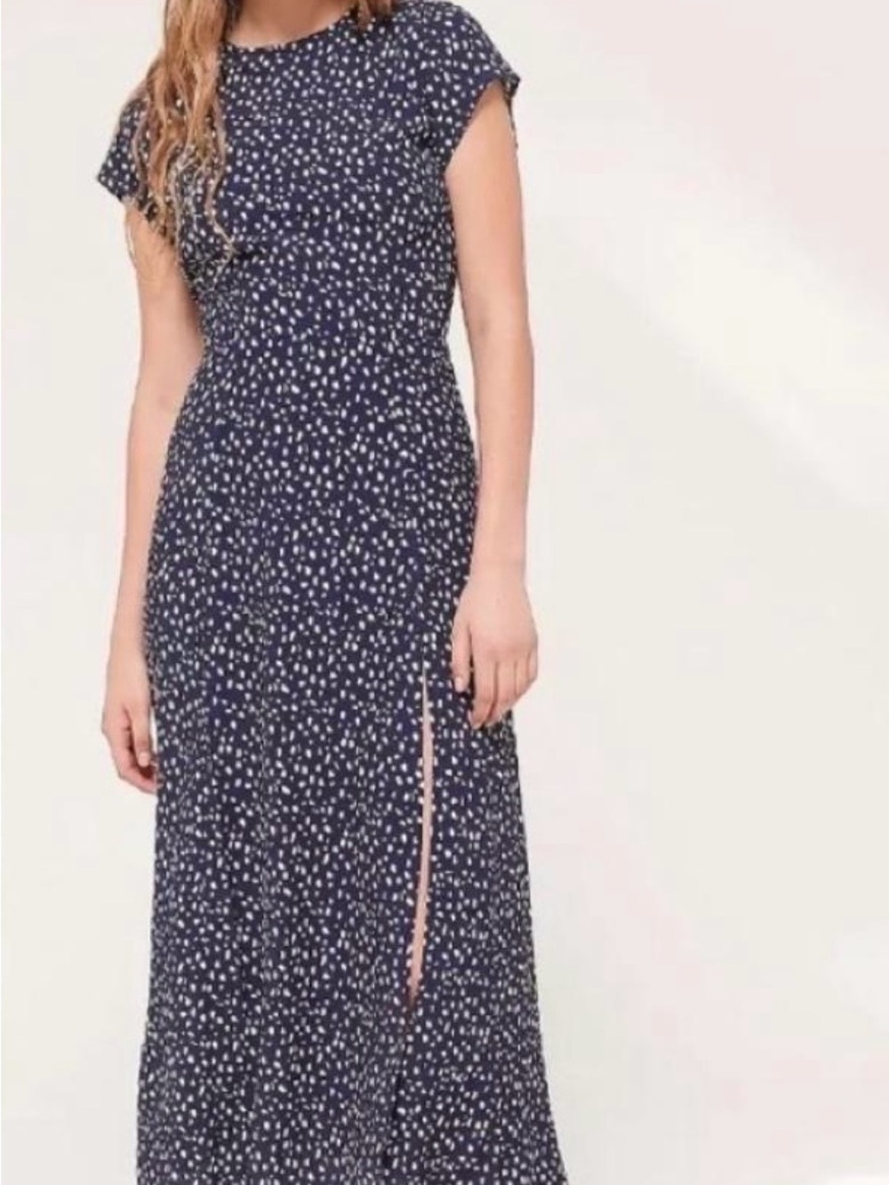 Summer Maxi Dress with Open Back and Side Slit